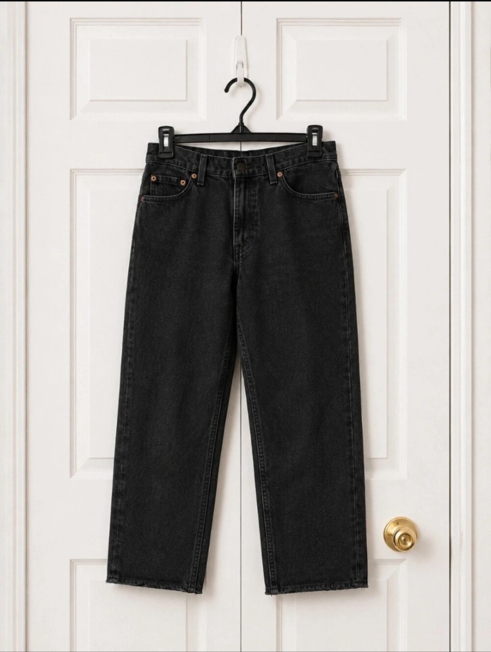 Vintage Levi’s 512 Slim Fit Tapered Leg Black Jeans Women’s Size 13 Y2K Made in